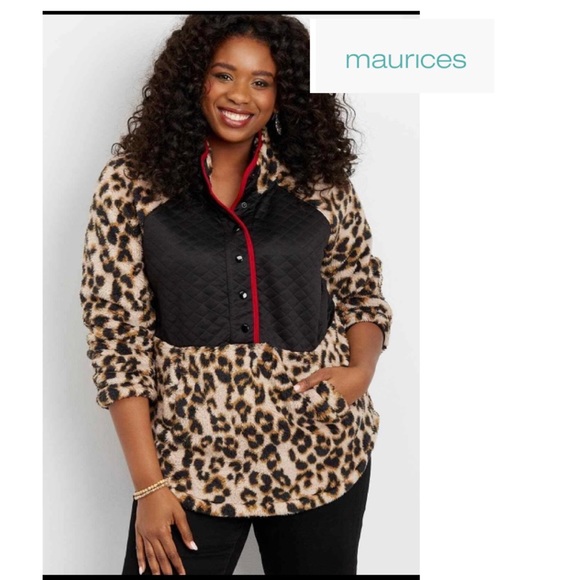 Maurices Jackets & Blazers - NWOT Maurices Sherpa pullover
Quilted Faux Fur Plus size 1X
100% polyester